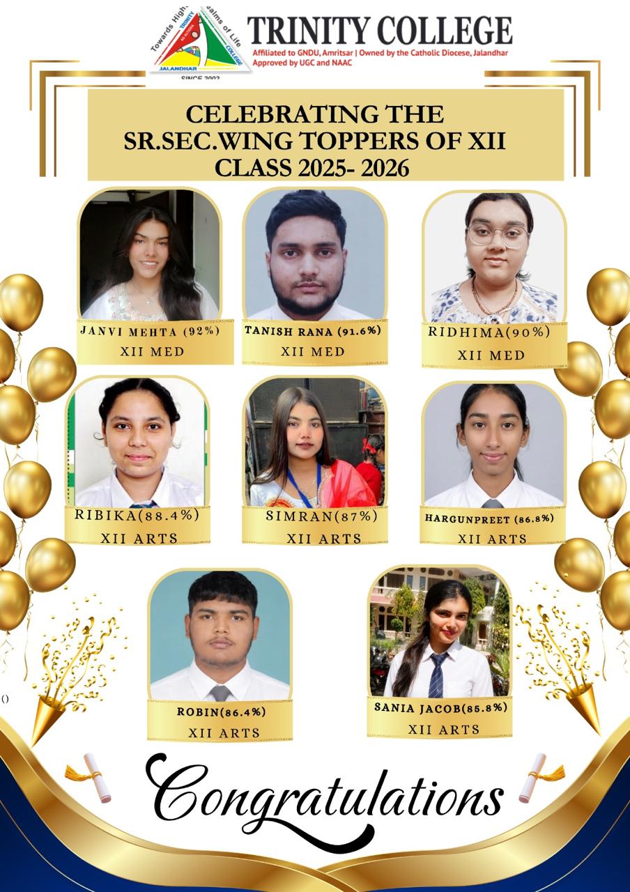 Senior secondary wing takes pride in the outstanding achievements