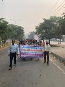 A Massive Aids Awareness District Level Rally By The Red Ribbon Clubs At Trinity College, Jalandhar