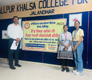 TWO VOLUNTEERS PARTICIPATED IN DISTRICT LEVEL POSTER MAKING COMPETITION