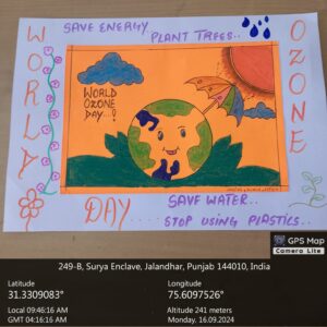 POSTER MAKING COMPETITION ON THE EVE OF WORLD OZONE DAY